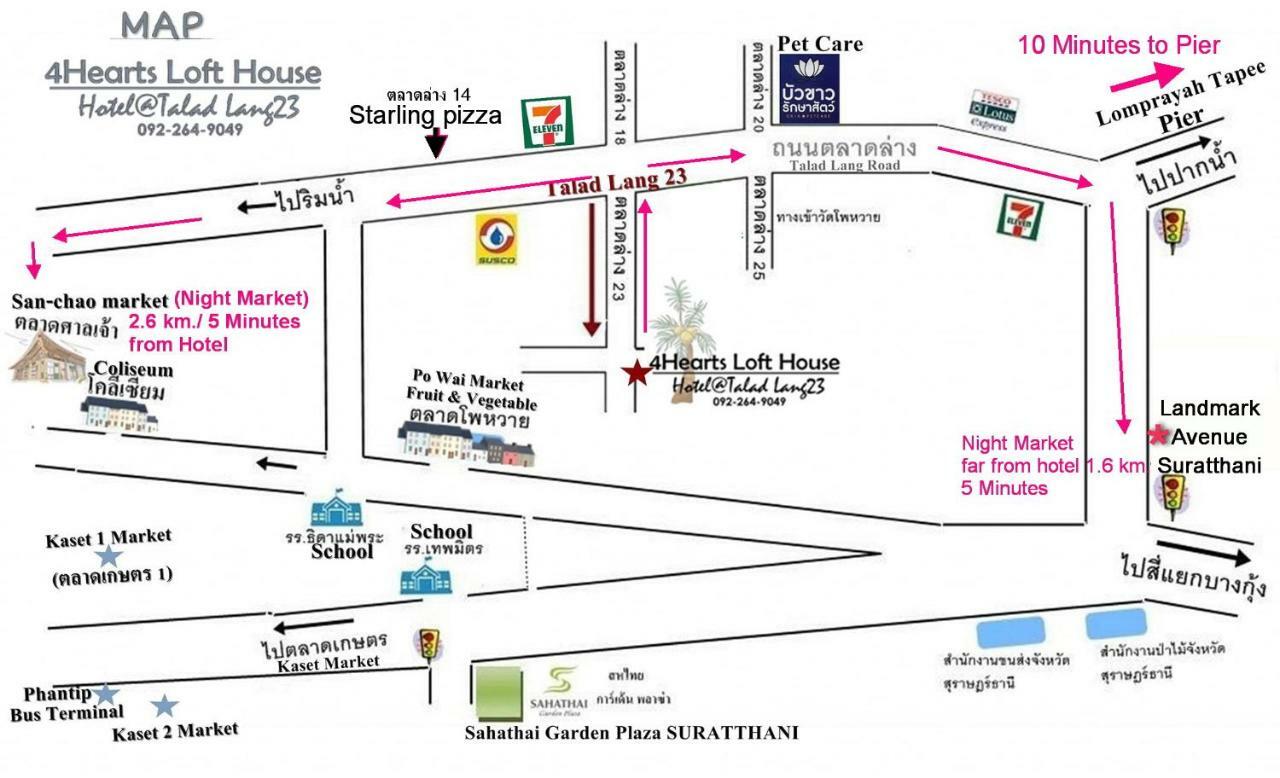 4Hearts Loft House Hotel Surat Thani Exterior photo